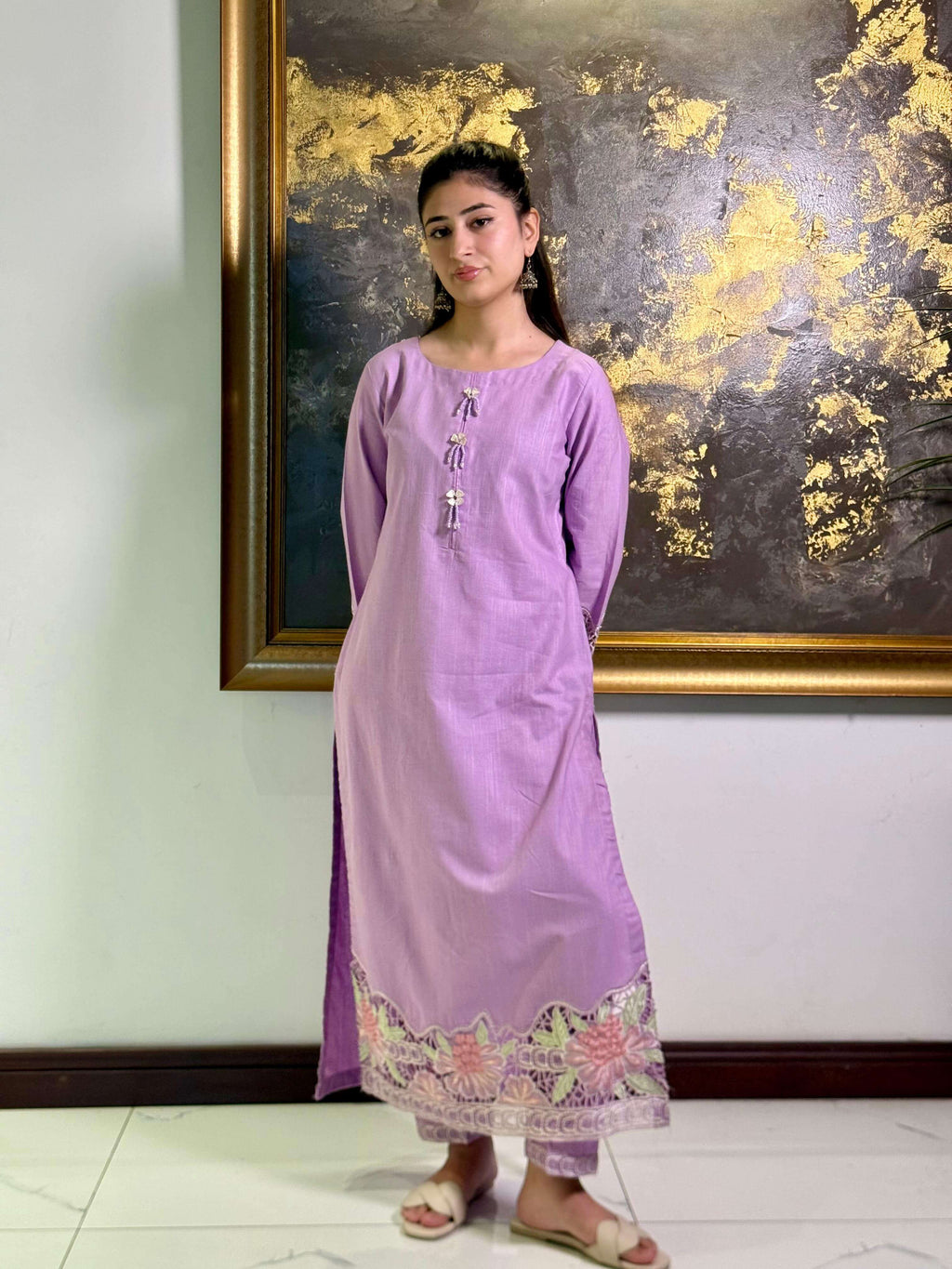 Lilac Dream 2 Pcs Stitched