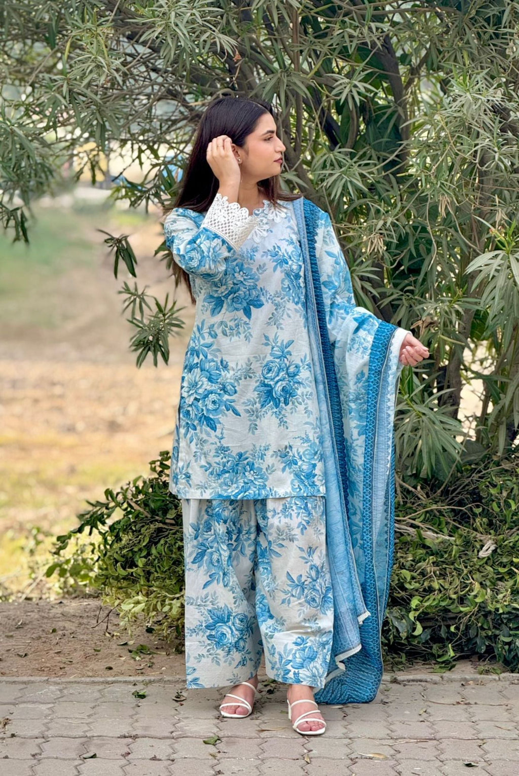 Bluebell 3pc stitched embroidered