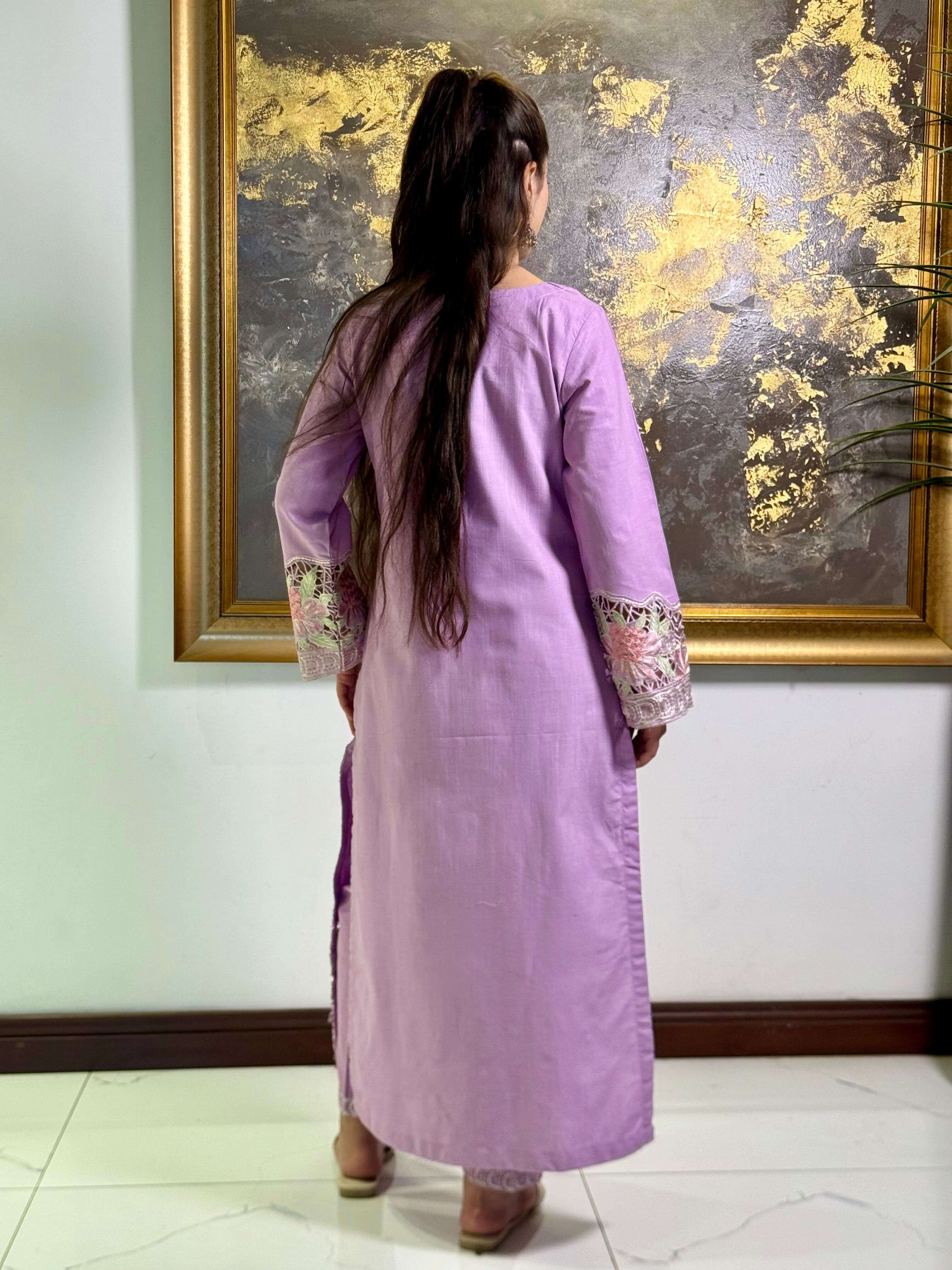 Lilac Dream 2 Pcs Stitched