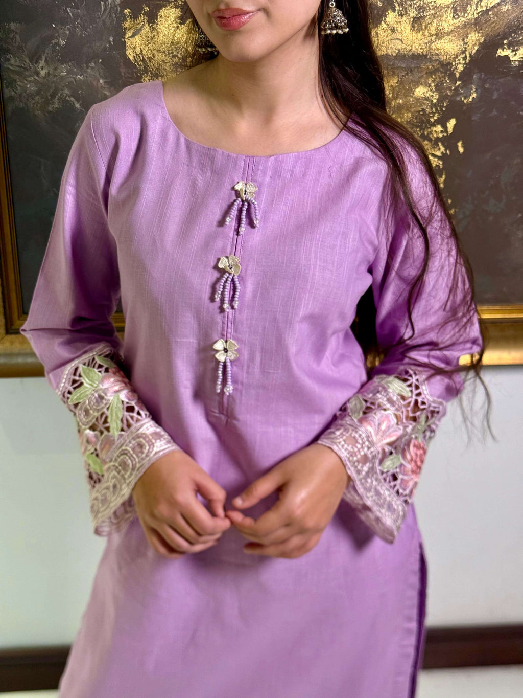 Lilac Dream 2 Pcs Stitched