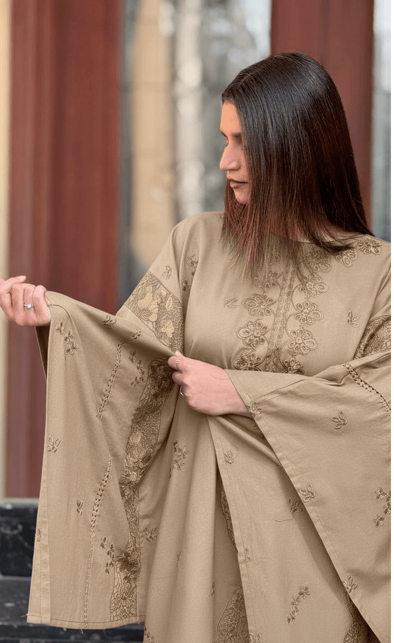 Terra 1pc stitched embroidered