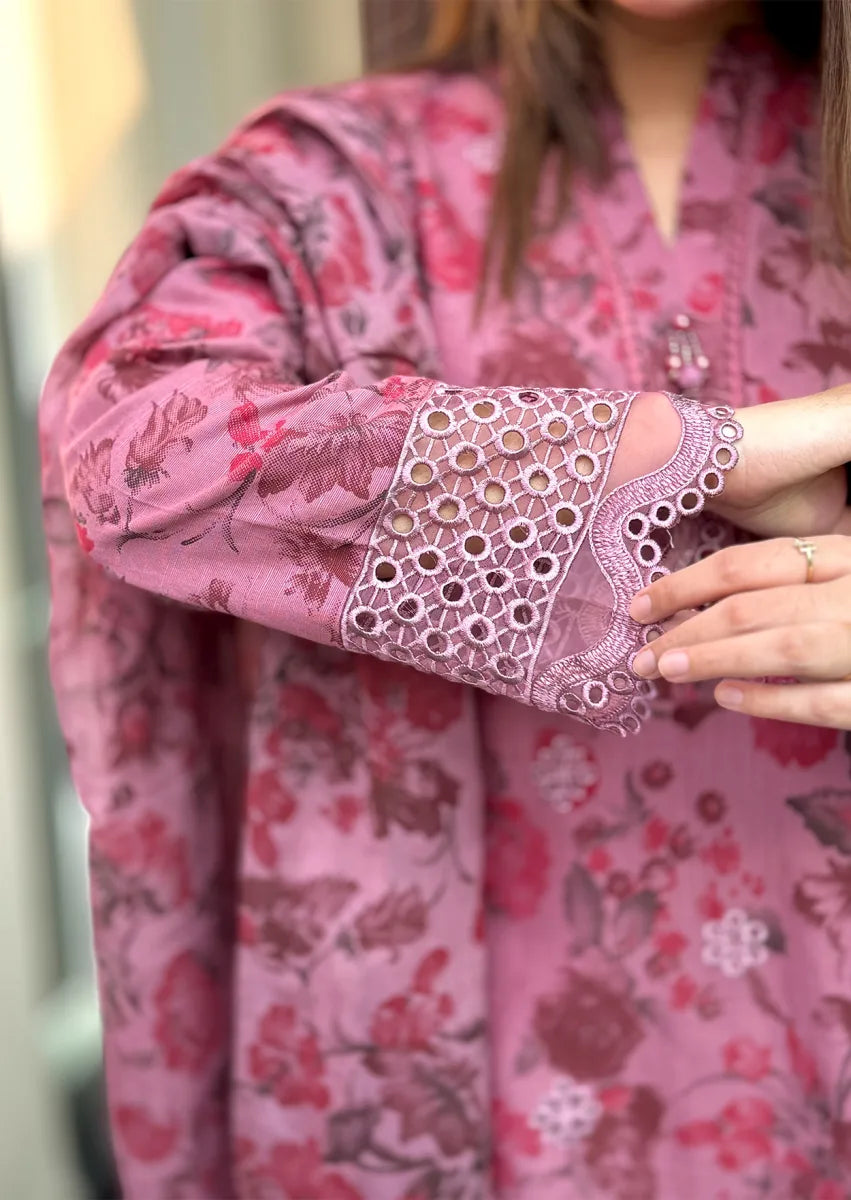 Moonlit Grace 3pc Stitched embroidered