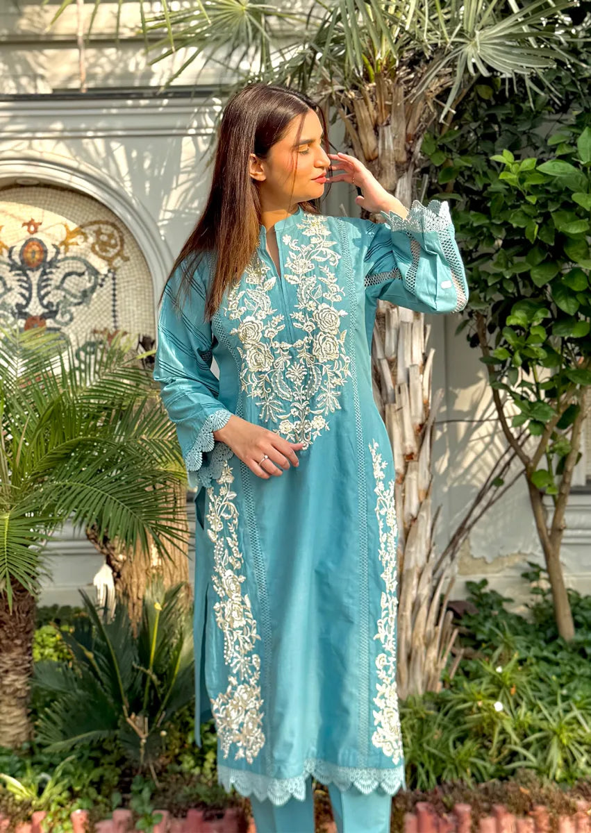 Pure Haven 2pc Stitched embroidered