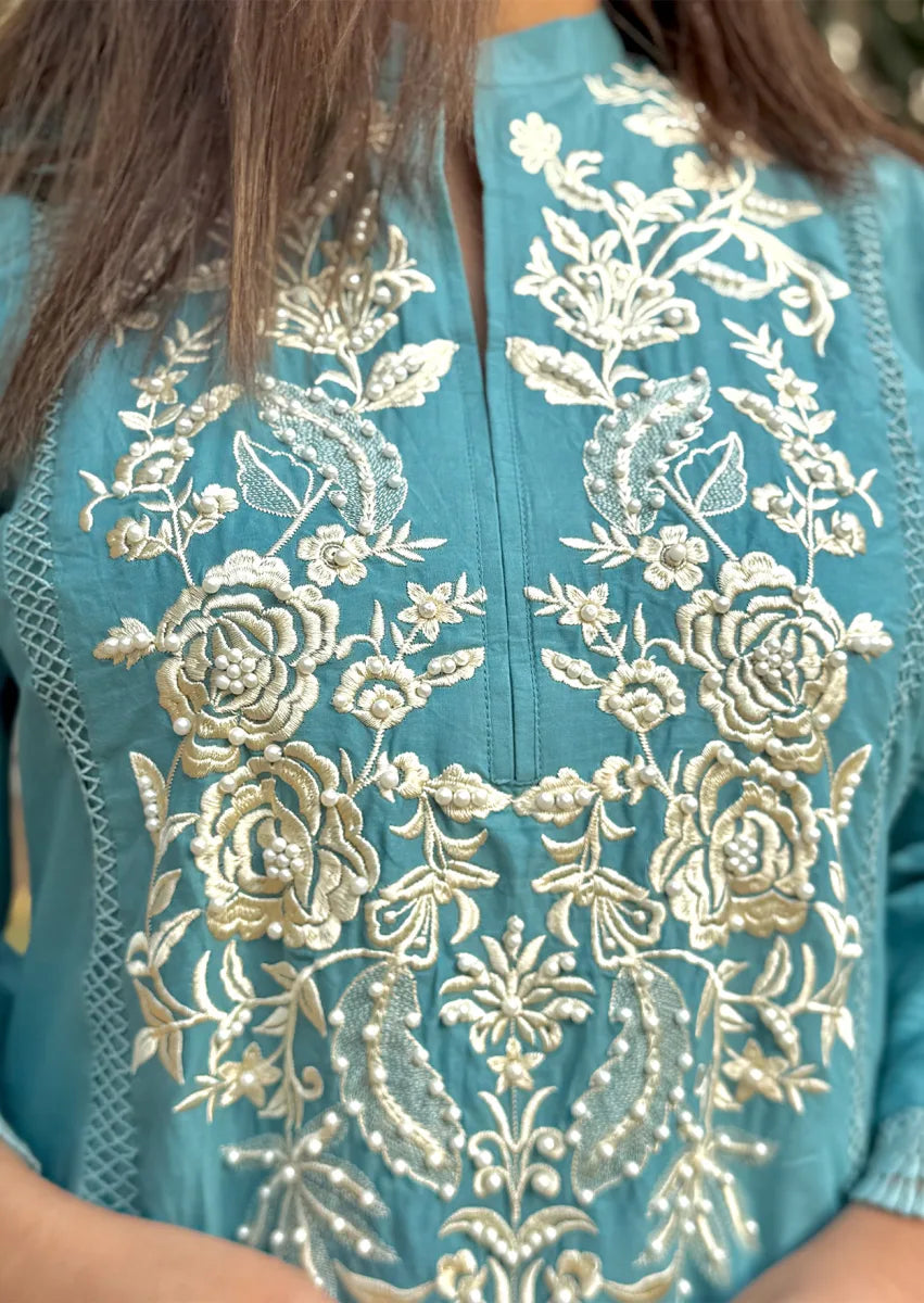 Pure Haven 2pc Stitched embroidered