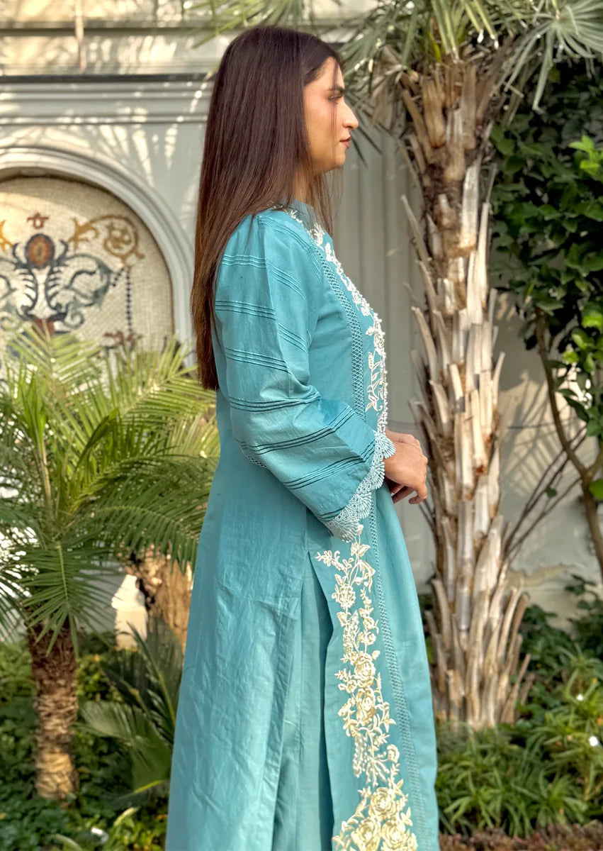 Pure Haven 2pc Stitched embroidered