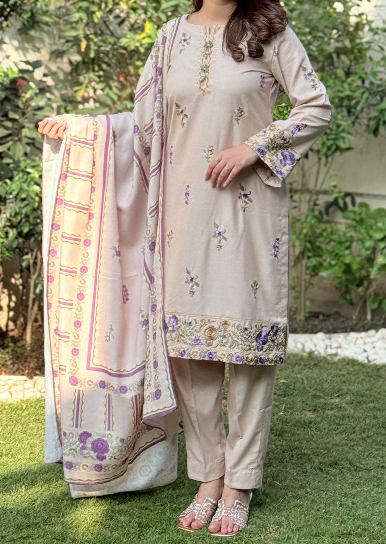 Zara Weave 3pc stitched embroidered