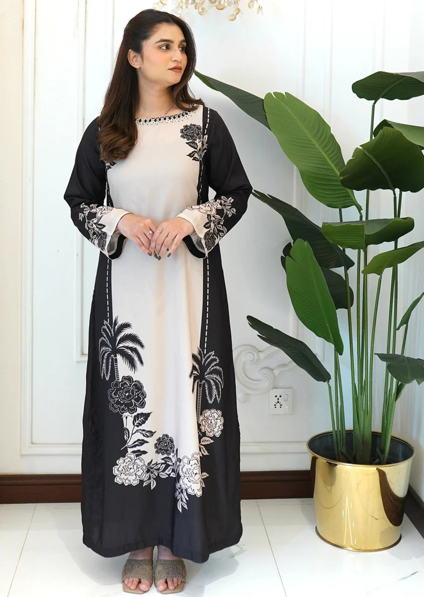 Ivory oasis 1pc Stitched