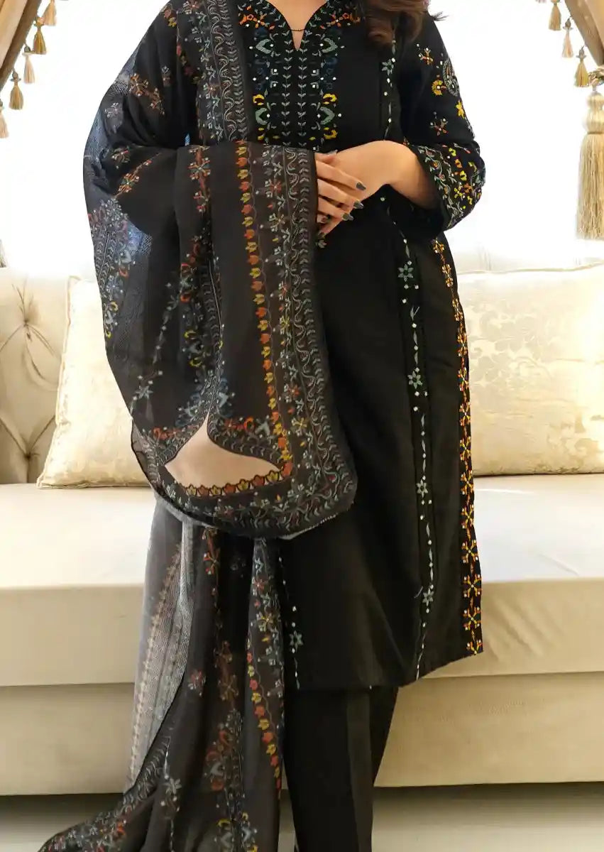 Naire 3pc Stitched embroidered