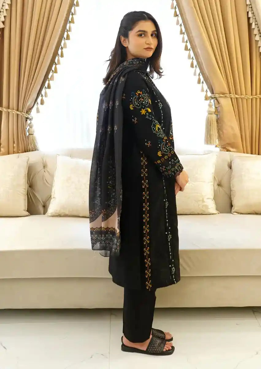 Naire 3pc Stitched embroidered