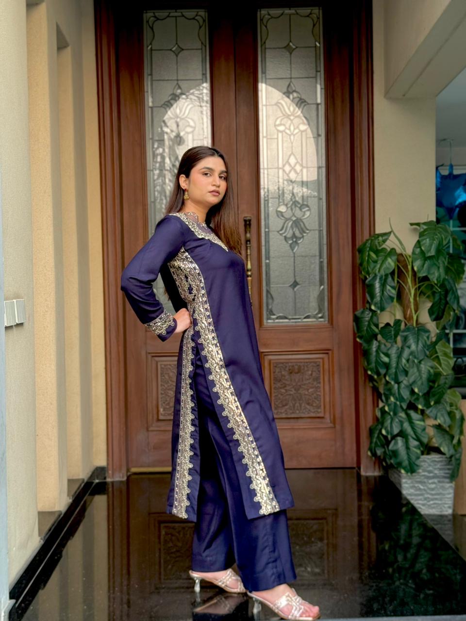 Cleopatra 2 Pcs Stitched Embellished